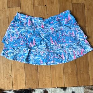 Lilly Pulitzer “boatylicious” luxletic skort skirt XL